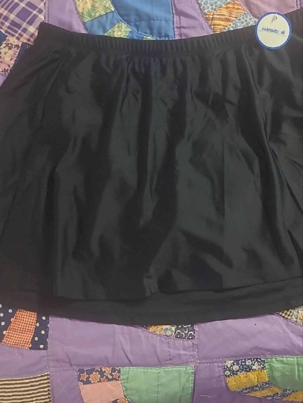 Swimsuits For All Black Circle Swim Skirt